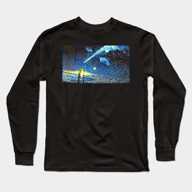 Your Name Kimi no Na wa Long Sleeve T-Shirt by Starry Night